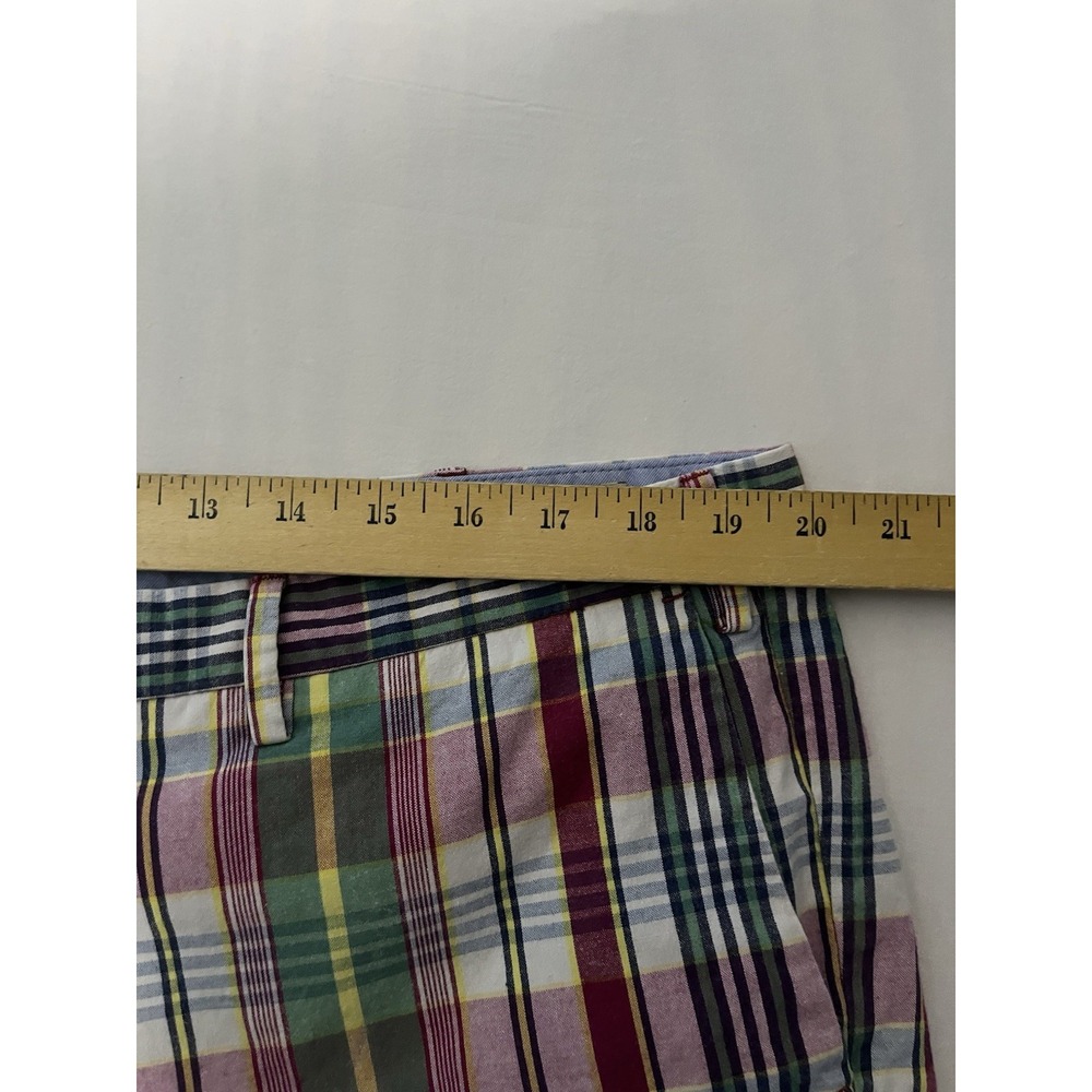 Polo Ralph Lauren Indian Madres Chino Shorts Men's Size 40 Flat Front Preppy - Picture 2 of 7